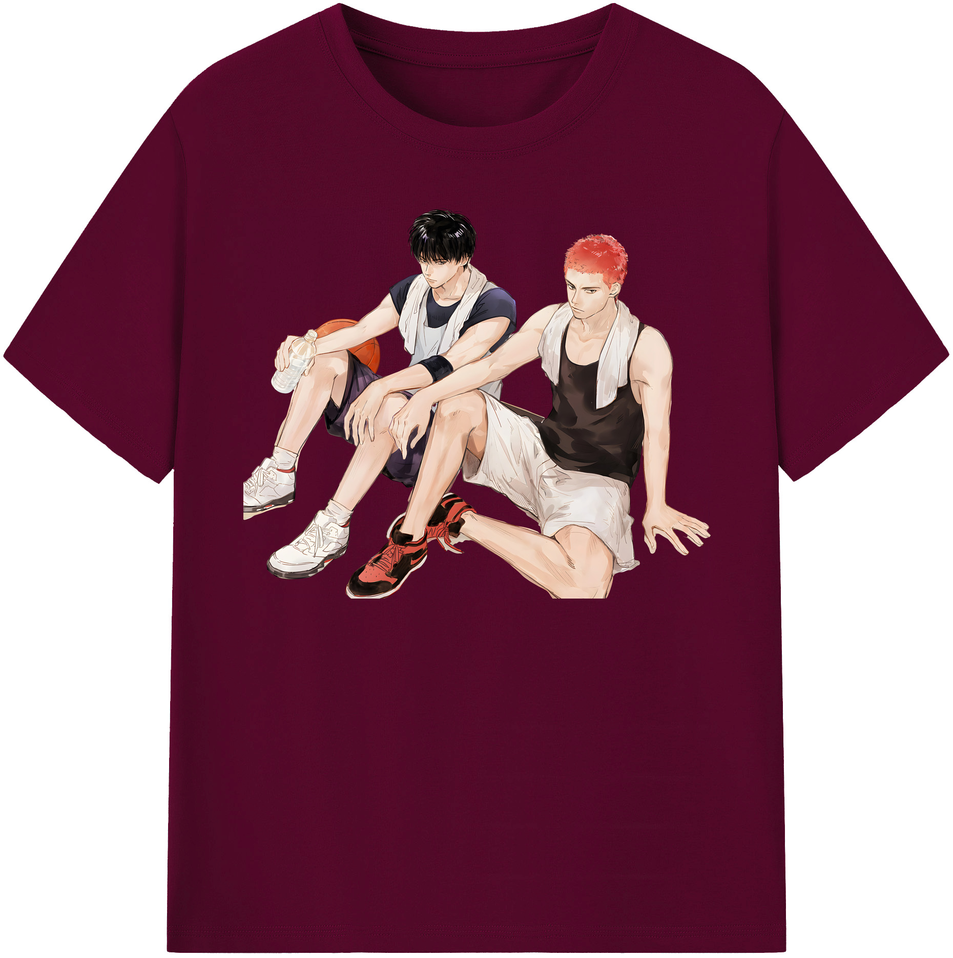 （画像用） SLAM DUNK／スラムダンク レディースカジュアルプリントTシャツ（綿100％）